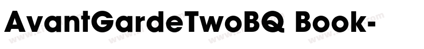 AvantGardeTwoBQ Book字体转换